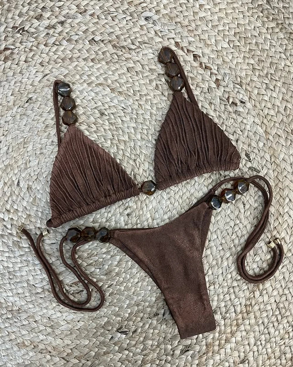 2024 sexy bikini set hoge taille gouden gedrukt vrouwen badmode push-up bikini badpak vrouwelijke biquini badpak